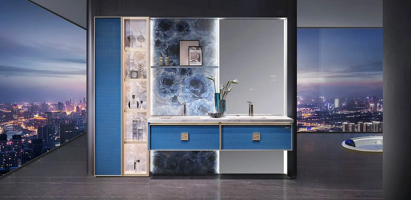 Blue Double Sink Bathroom Cabinet A Midsummer Nights Dream 02