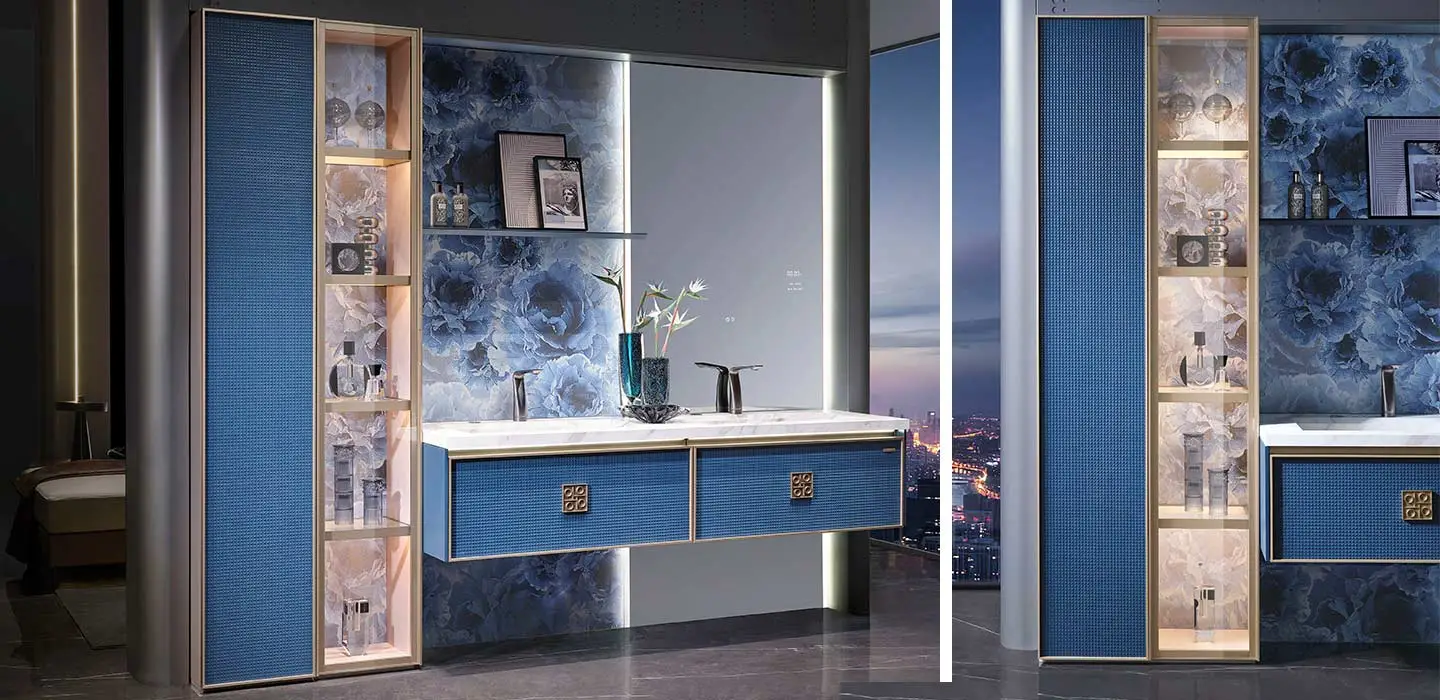 Blue Double Sink Bathroom Cabinet A Midsummer Nights Dream 05