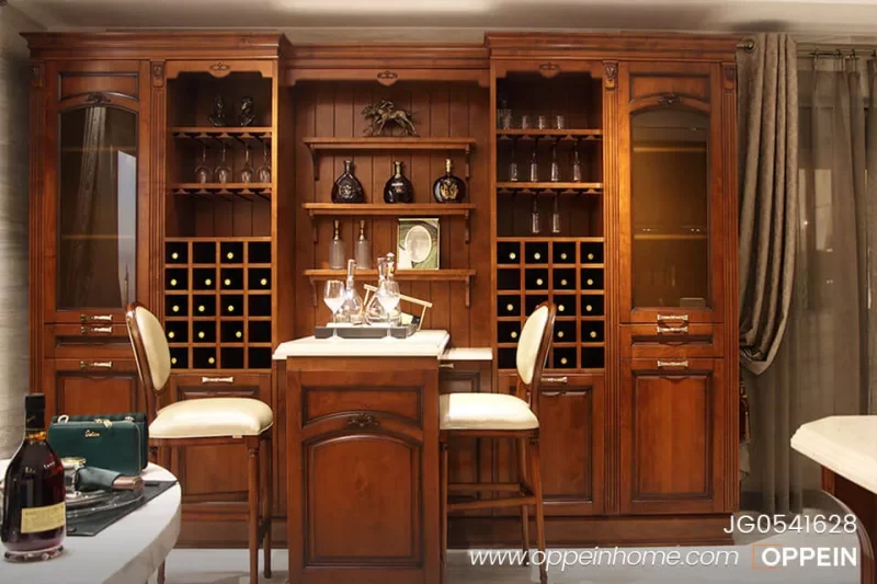 Classical Style Solid Wood Wine Cabinet JG0541628 01