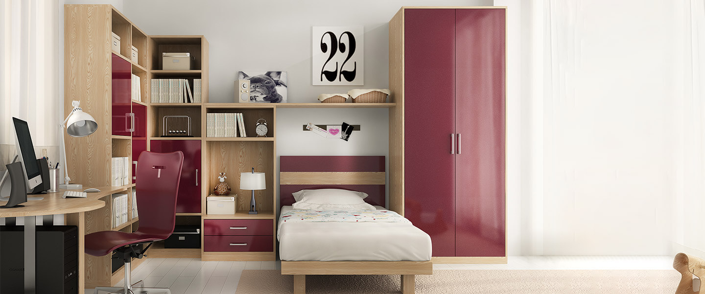 Dreamy and Fashionable Bedroom in Pink for Teenage Girl OP16 KID06 03