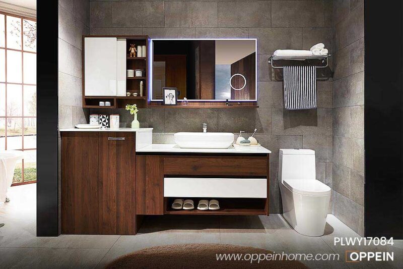 Lacquer Modern Bathroom Vanity PLWY17084