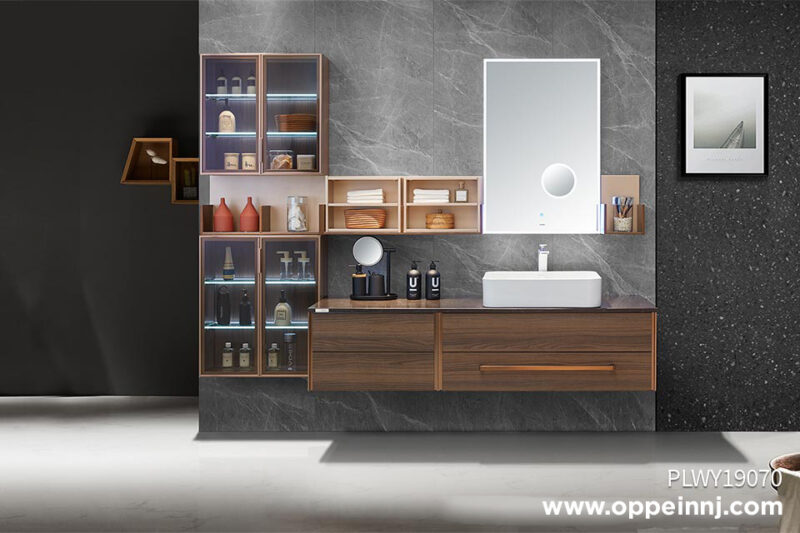 Large Size Melamine Open Design Bathroom Cabinet PLWY19070 1
