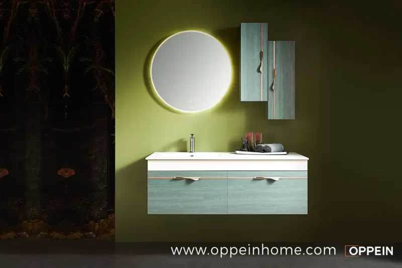 Modern Small Bathroom Design Green Bathroom Vanity PLWY23031