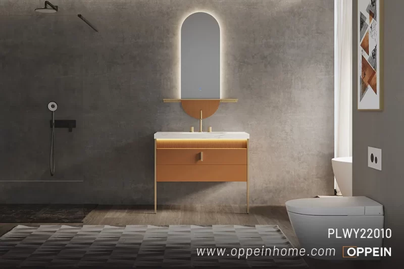 Modern Yellow Orange Bathroom Vanities with Top SUNRISE