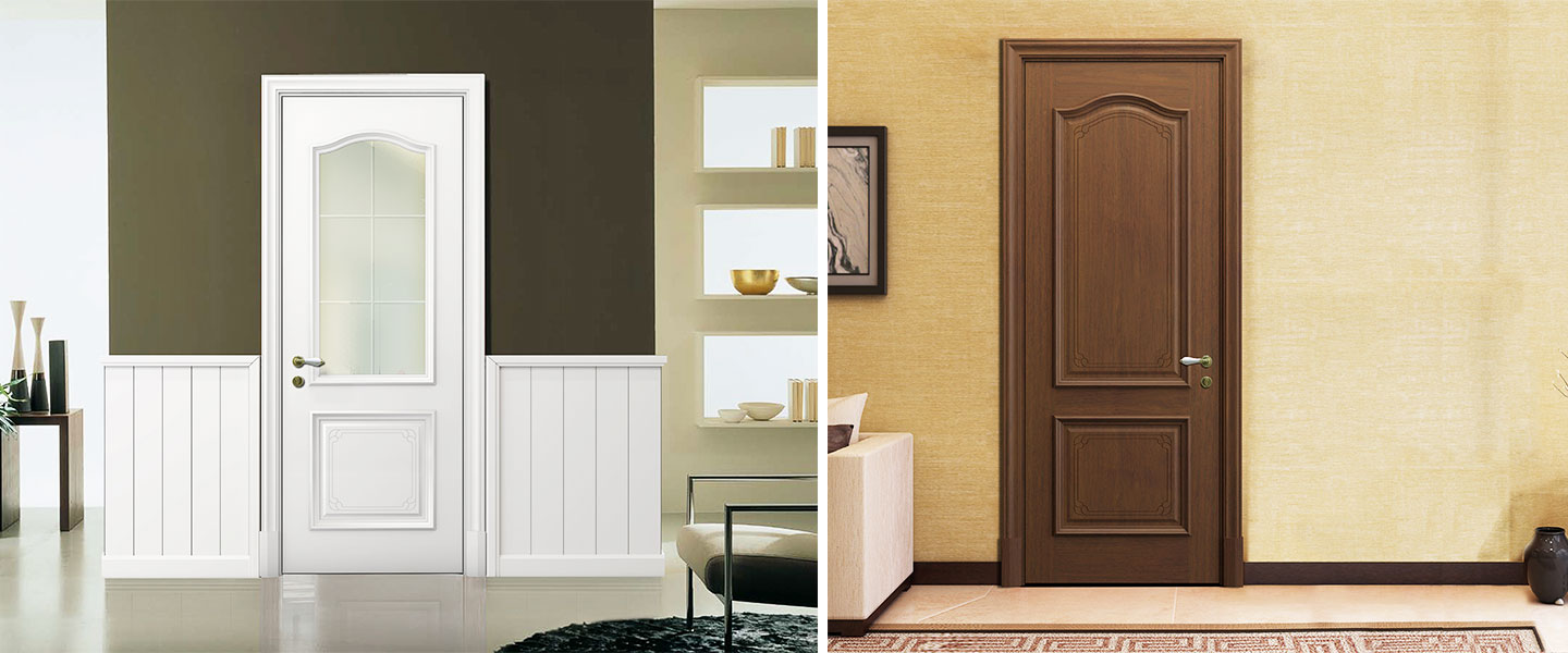 White Lacquer European Wooden Interior Door YDE005D 03